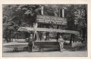 Budapest III. Római part 8. Burgermeister Károly csónakház, weekend telep