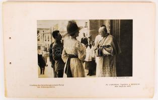Az uralkodópár 1918 július 16-án Pozsonyban tett látogatásának emlékére 22 lapos képes füzet lapjai,...