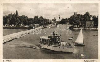 Siófok kikötő, Csobánc gőzös (EB)