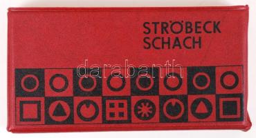 Wiesmann & Co hordozható útisakk, eredeti tokjában, 10×20 cm  / Travelling chess