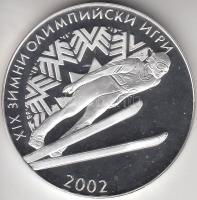 Bulgária 2001. 10L Ag "Téli Olimpia 2002" T:PP 25000db! Bulgaria 2001. 10 Leva Ag "Winter Olympic Games 2002" C:PP 25000 examples!