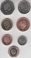Nagy-Britannia Man szigetek 2007. 1p - 1Ł 7db klf sor T:BU
Isle of Man 2007. 1 pence - 1 Pound 7 dif...