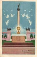 Budapest XIV. Hősök tere, Szentév 1938 'XXXIV. Nemzetközi Eucharisztikus Kongresszus' So. Stpl