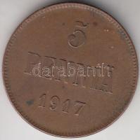Finnország 1917. 5p Cu T:2,2-
Finland 1917. 5 pennia Cu C:XF,VF