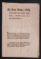 1807 I. Ferenc (1792-1806) pénzügyi rendelkezése a Márjásokkal és Hetesekkel kapcsolatban ukrán nyelven, vízjeles papíron, 4p.