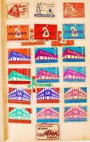 Kb 1000 darbos gyufacímke gyűjtemény füzetbe ragasztva