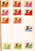 Kb 1000 darbos gyufacímke gyűjtemény füzetbe ragasztva