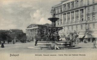 Budapest VIII. Kálvin tér és Nemzeti Múzeum (fa)