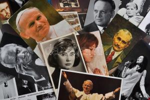 59 db modern képeslap színészekről, énekesekről, írókról és pápákról / 59 modern postcards about actors, actresses, singers, writers, popes
