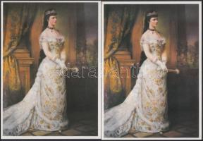 25 db modern Erzsébet királynő lap, mind egyforma / 25 modern Sissy postcars, all the same