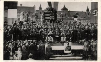 Nagyvárad, bevonulás, Horthy Miklós, Gróf Edelsheim Gyulai Ilona, Purgly Magdolna / entry of the Hungarian troops