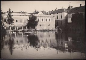 cca 1930-1940 Kerny István (1879-1963): A tapolcai tó, vintage fotó, feliratozott, jelzetlen, a szerző hagyatékából, 16x23 cm.