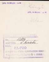 Kinszki Imre (1901-1945): Épület bontás, vintage alkotás, aláírással, szerzői pecséttel, 17x12 cm