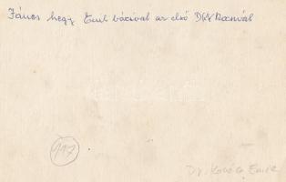 1920-1930 Dr. Kovács Emil: A János hegyen, vintage fotó, művészfólián keresztül exponálva, hátoldalá...