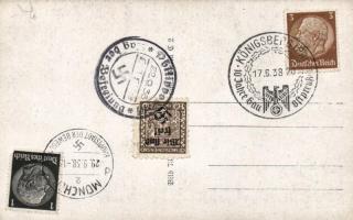 Adolf Hitler with girl, propaganda 'Tag der Befreiung Philippsdorf, Ceskoslovensko' So.Stp...