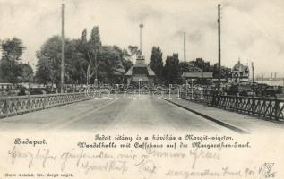 Budapest XIII. Margitsziget, fedett sétány, kávéház