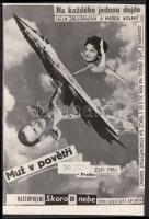 1961 Helenky a irka: Dada fotómontázs, feliratos, 9x13 cm.