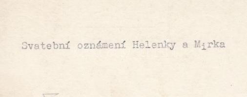 1961 Helenky a irka: Dada fotómontázs, feliratos, 9x13 cm