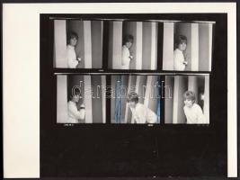 cca 1960-1970 Kotnyek Antal (1921-1990): Felvételek Ruttkai Éva színésznőről, jelzetlen, a szerző ha...