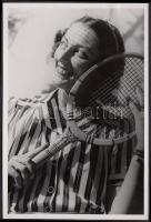 cca 1930-1940 Rozgonyi felvétele Lukács Margit színésznőről, 17x12 cm.