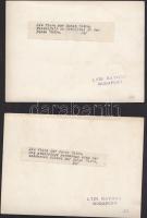 cca 1930-1940 Katona Lydi: Magas-Tátra, 2 db természetfotó, pecséttel, német nyelvű felirattal, 13x1...