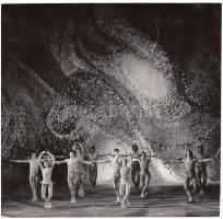 cca 1960-1970 Bartók Béla táncjátéka Lengyelországban, a Poznán-i Operaházban, hátoldalán pecséttel, felirattal.