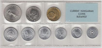 1976. 2f-10Ft 9db klf érmés forgalmi sor fóliatokban T:1