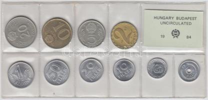 1984. 2f-20Ft 10db klf érmés forgalmi sor fóliatokban T:1