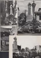 cca 1950-1960 Tiszavölgyi József: Munkásököl vasököl; az épülő szocializmus jelképei, vintage fotók, pecsételve, 4 db, 8x13 és 13x18 cm közötti méretben.