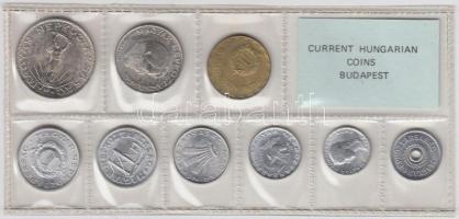 1980. 2f-10Ft 9db klf érmés forgalmi sor fóliatokban T:1