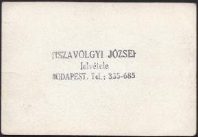 cca 1950-1960 Tiszavölgyi József:Itt a jeges ember, budapesti életkép, vintage fotó, pecséttel jelze...