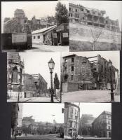 1967-1968 A budai vár rekonstrukciója előtti állapotfelmérés fotói, 6 db fotó, 6x8 és 9x12 cm között.