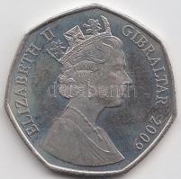 Gibraltár 2009. 50p T:PP
Gibraltar 2009. 50 pence "Capture of Gibraltar 1704" C:PP
