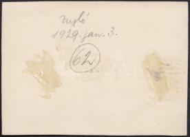 1929 Kinszki Imre (1901-1945): Zugló, vintage fotó, jelzetlen, a szerző hagyatékából, a szerző kézír...