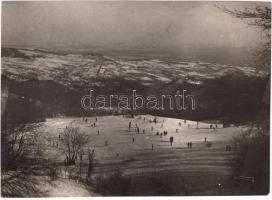 1929 Kinszki Imre (1901-1945): Jánoshegy, vintage fotó, jelzetlen, a szerző hagyatékából, a szerző kézírásával feliratozva, 7x10 cm.