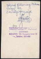 1944 Tiszavölgyi József: József főherceg,tábornagy,vintage portrékép, pecséttel, aláírással jelezve,...