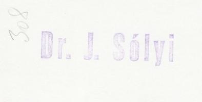 cca 1950-1960 Dr. Sólyi József: Palánkon át, vintage fotó, pecséttel jelzett, 12x17 cm