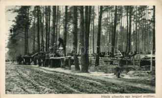 Hősök pihenője egy lengyel erdőben, Érdekes Újság kiadása / Heroes cemetery in a Polish forest, edition of the Hungarian "Interesting Newspaper"