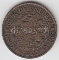 Hollandia 1922. 1c Cu T:2-
Netherlands 1922. 1 cent Cu C:VF