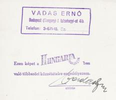cca 1930-1940 Vadas Ernő (1899-1962): Körmenet (A Szent Jobb); vintage fotóművészeti alkotás, pecsét...