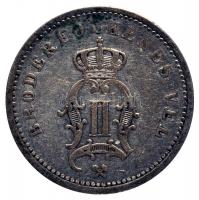 Norvégia 1903. 10ö Ag T:2-
Norway 1903. 10 Ore Ag C:VF