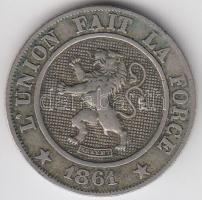 Belgium 1861. 10c T:2,2-
Belgium 1861. 10 centimes C:XF,VF