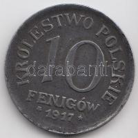 Lengyelország / német megszállás 1917FF 10F T:2,2- Poland / German occupation 1917FF 10 Fenigow C:XF,VF