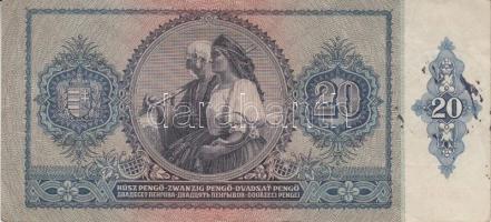 1941. 20P (2x) "PESTI HÍRLAP KÖNYVEK - BUDAPEST" pecsételéssel T:III