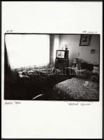 1984 Ambrus Tibor: Vasárnap délután, vintage, aláírt fotó, 12x17 cm-es képméret, 24x18 cm-es fotópapíron.