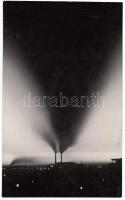 cca 1960-1970 Kazimierz Jankiewicz: Tagesanbruch; vintage fotóművészeti alkotás, pecséttel, felirattal jelzett, kis folttal, 23x14 cm