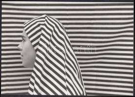 cca 1970-1980 Csíkok,ismeretlen szerző fotóművészeti alkotása, 12x17 cm.