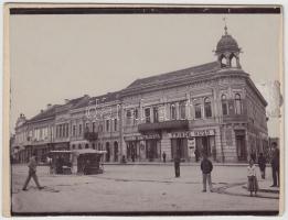 cca 1890 Versec Ferenc József tér fotó / cca 1890 Versec Franz Joseph platz 13x16 cm