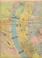 1890 Budapest kis közlekedési térképe a legújabb villamos jelzésekkel