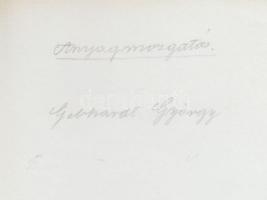 cca 1960-1970 Gebhardt György (1910-1993): Anyagmozgatás, vintage fotóművészeti alkotás, aláírt, 23x...